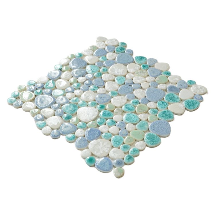 Growing Glass Sea Pebble  11.5 x 11.5